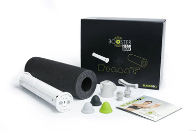 BLACKROLL® BOOSTER HEAD BOX | Vibrating Massager With Attachments & Slim Foam Roller BLACKROLL® Australia