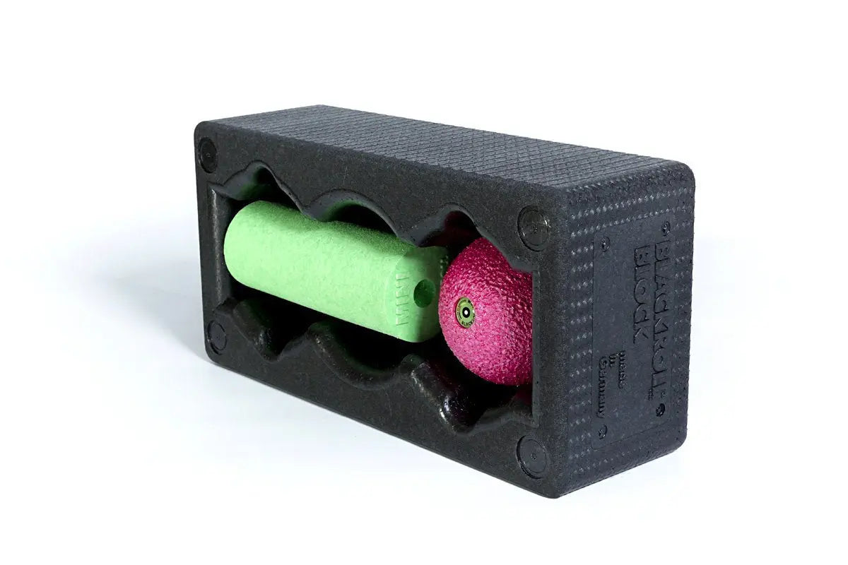 BLACKROLL® BLOCK SET | Yoga Block, Mini Foam Roller & Trigger Point Ball BLACKROLL® Australia