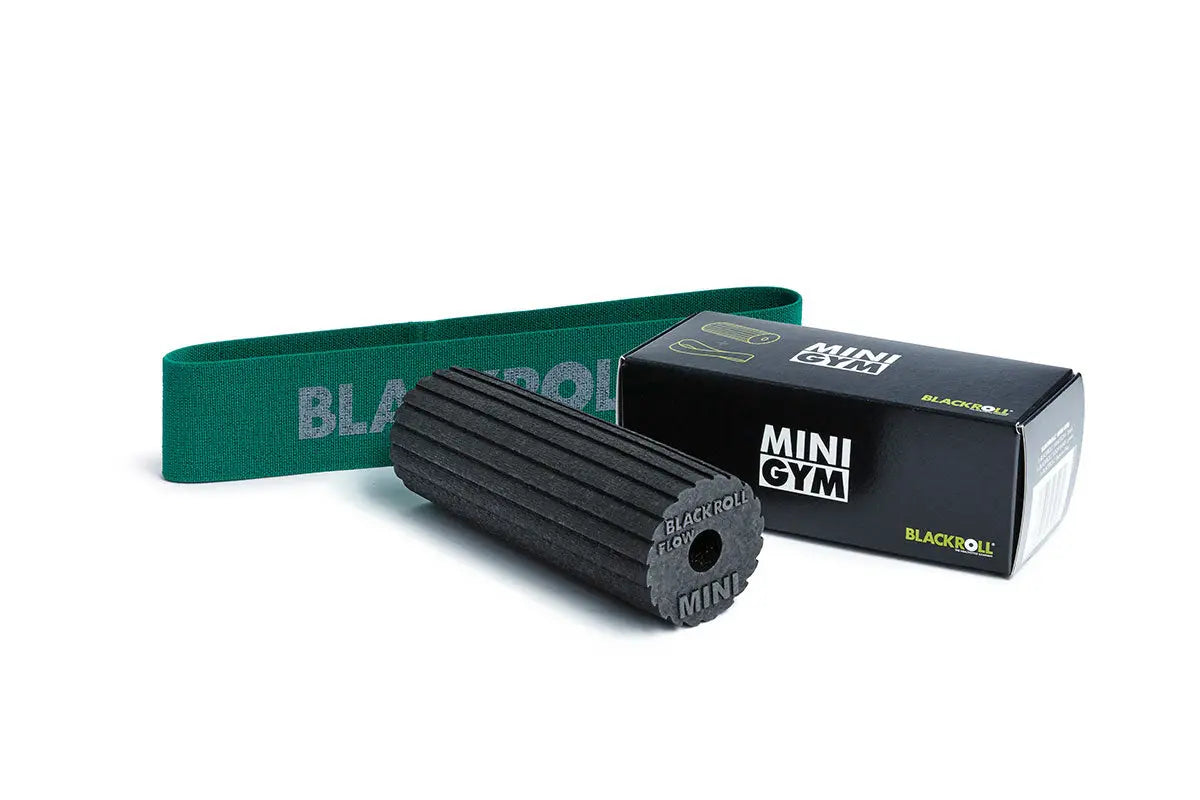 BLACKROLL® MINI GYM SET | Mini Flow Foam Roller & Loop Fabric Resistance Band BLACKROLL® Australia