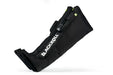 Blackroll compression boots 2.0 shown in black from side view.