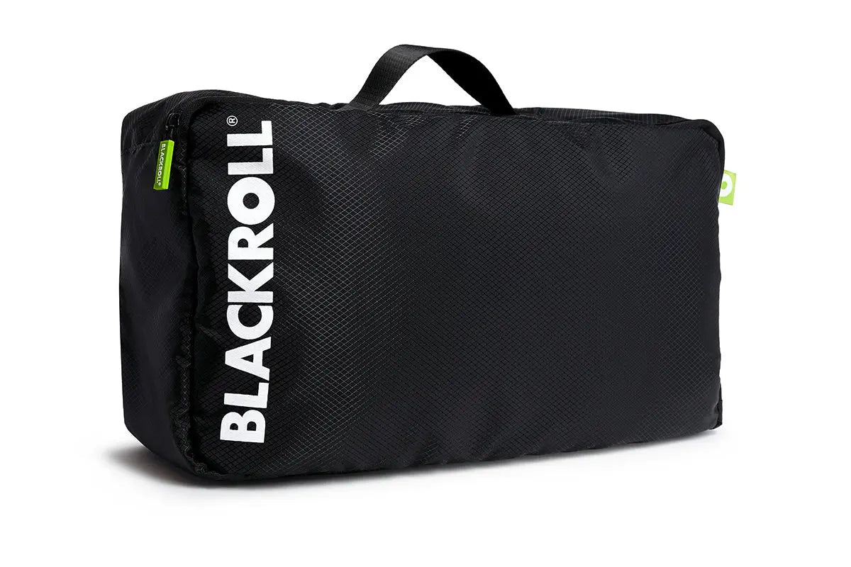 Blackroll compression boots 2.0 carry bag shown holding the boots.