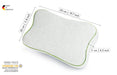 Blackroll recovery pillow showing dimensions 30cm wide x 11cm deep x 50cm long.