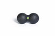 Small black blackroll duo peanut shaped massage ball.