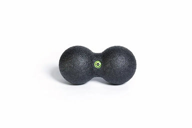 Small black blackroll duo peanut shaped massage ball.