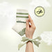 Elliosa dual direction grip socks in Matcha Cream Stripe