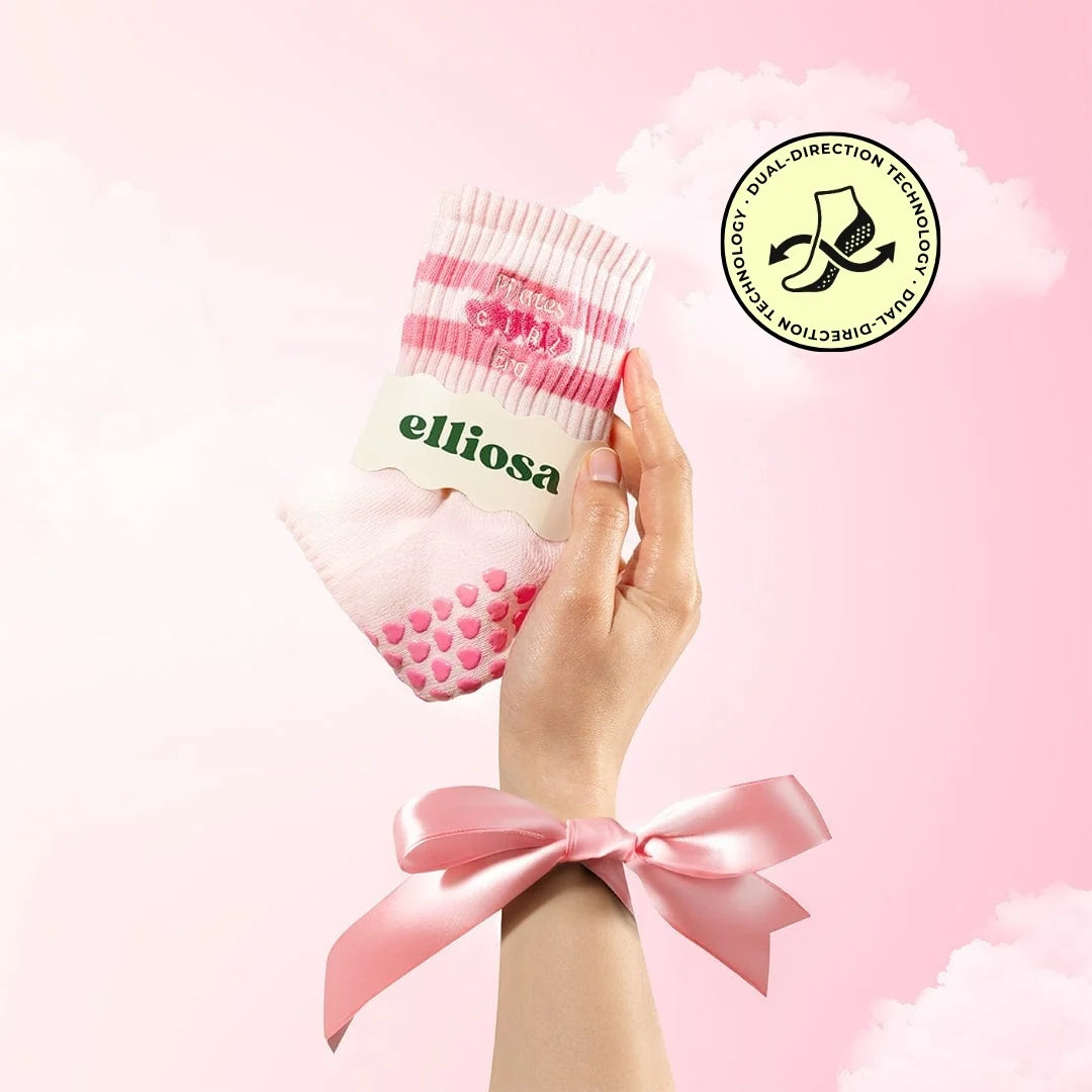 Elliosa Dual Direction Grip Socks - Pilates Girl Era