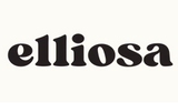 Elliosa logo in brown with a cream background.