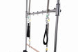 Close up of trapeze area of Cadillac table with springs and attachments.