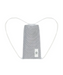 White mesh bag with handles containing a folded MoveActive reformer mat.