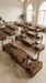Core Collab Sculptformers shown in brown in a studio setting with arched windows and high ceilings.