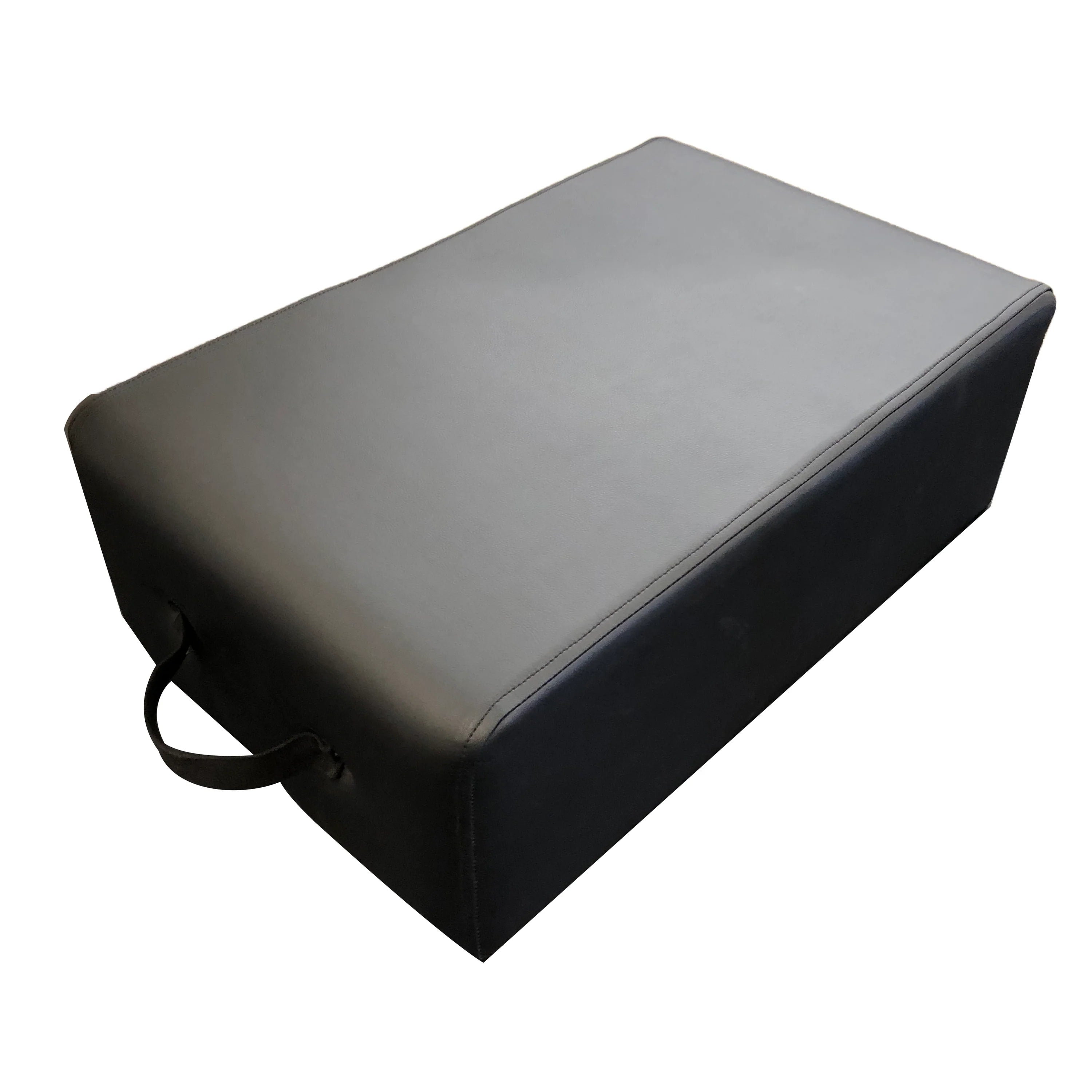 large black sitting box to use with pilates reformer.
